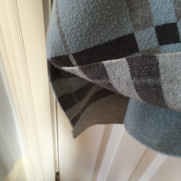 Fun Sport Oversized Plaid Sweater Pastel Blue - Picture 9 of 11